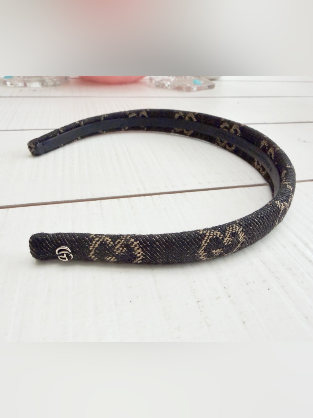 Gucci Black Denim Headband